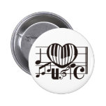 I LOVE MUSIC buttons
