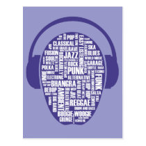 I love music Postcard postcards