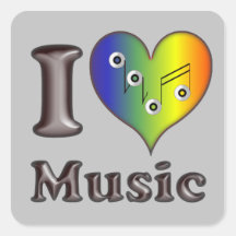I love Music Sticker