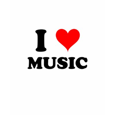 I Love Music t-shirts