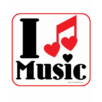I love music! tee shirt by Anotherfort