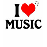 I LOVE MUSIC t-shirts