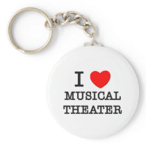 I Love Musical Theater Keychain