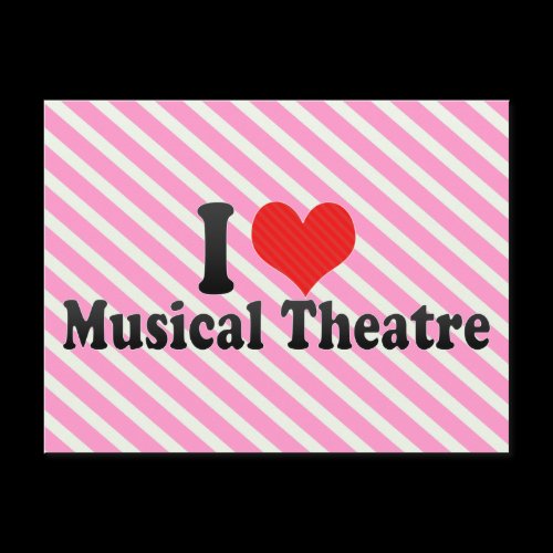 I Love Musical Theatre Post Card