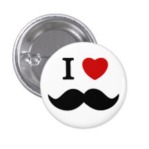 I love mustache button