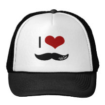 I love mustache mesh hat