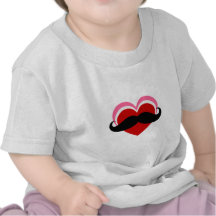 I LOVE MUSTACHE TEE SHIRT