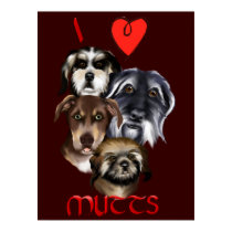 I Love Mutts Poster posters by Lotacats I Love Mutts Poster posters