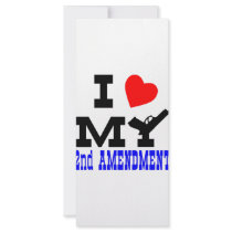 I Love My 2nd Amendment Rack Cards