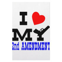 I Love My 2nd Amendment stationery