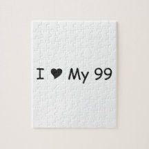 I Love My 99 I Love My Gifts By Gear4gearheads Puzzle