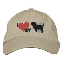 I Love my Affenpinscher Embroidered Hat embroidered hats by MenagerieMayhem I Love my Affenpinscher Embroidered Hat embroidered hats