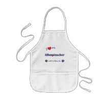 I Love My Affenpinscher (Male Dog) Aprons