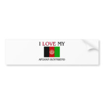 I Love My Afghan Boyfriend Bumper Sticker