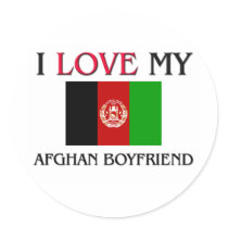 I Love My Afghan Boyfriend Sticker