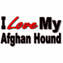 I Love My Afghan Dog Breed Merchandise photo sculptures