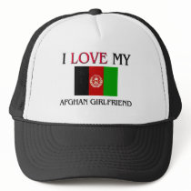 I Love My Afghan Girlfriend hats