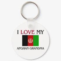 I Love My Afghan Grandma keychains by flagshirt I Love My Afghan Grandma keychains