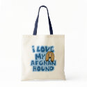I Love My Afghan Hound Bag by MenagerieMayhem I Love My Afghan Hound Bag