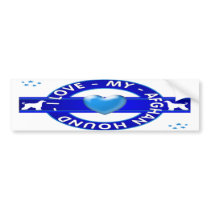 I Love My Afghan Hound Bumper Stickers