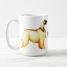 I Love my Afghan Hound Coffee Mugs