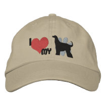 I Love my Afghan Hound Embroidered Hat embroidered hats