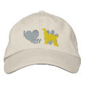 I Love my Afghan Hound Embroidered Hat embroidered hats