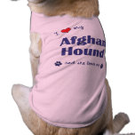 I Love My Afghan Hound (Female Dog) Dog T-shirt
