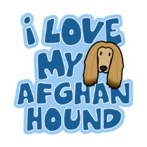 I Love My Afghan Hound Girl's Ringer TShirt