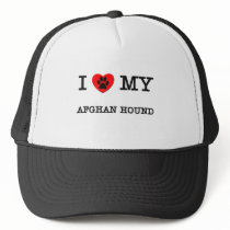 I LOVE MY AFGHAN HOUND MESH HATS