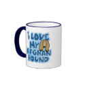 I Love My Afghan Hound Mug by MenagerieMayhem I Love My Afghan Hound Mug