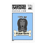 I Love My Afghan Hound Postage Stamp