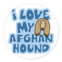 I Love My Afghan Hound Stickers by MenagerieMayhem I Love My Afghan Hound Stickers