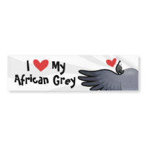 I Love My African Grey / Amazon / Parrot Bumper Sticker