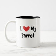 I Love My African Grey / Amazon / Parrot Coffee Mug