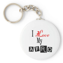 I Love My Afro Keychain