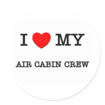 I Love My AIR CABIN CREW stickers by ilovemyshirt I Love My AIR CABIN CREW stickers