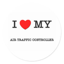I Love My AIR TRAFFIC CONTROLLER stickers by ilovemyshirt I Love My AIR TRAFFIC CONTROLLER stickers