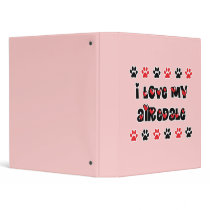 I Love My Airedale Binders