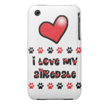 I Love My Airedale Case-mate Iphone 3 Case
