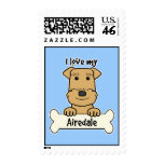 I Love My Airedale Postage