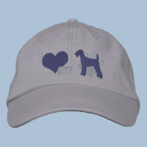 I Love my Airedale Terrier embroidered hats