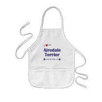 I Love My Airedale Terrier (Female Dog) Apron