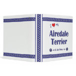 I Love My Airedale Terrier (Female Dog) Binder