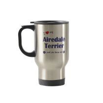 I Love My Airedale Terrier (Female Dog) Coffee Mugs