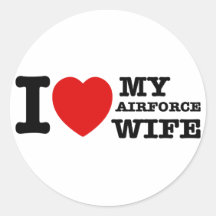I love my Airforce wife Sticker