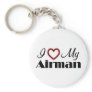 I Love My Airman Keychains