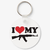 I Love My AK47 keychains by visualnewbie I Love My AK47 keychains