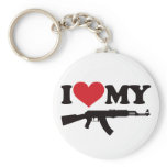 I Love My AK47 keychains