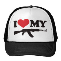 I Love My AK47 Trucker Hat